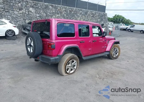 2021 Jeep Wrangler Unlimited Sahara 4X4 from USA, damaged, VIN 1C4HJXEG1MW853850
